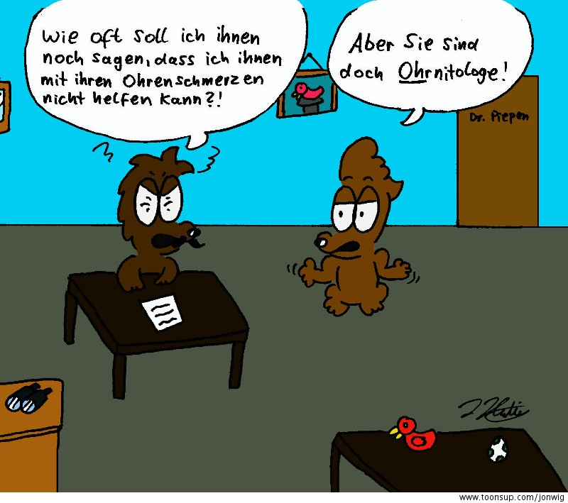 Cartoon: OHRnitologe 1