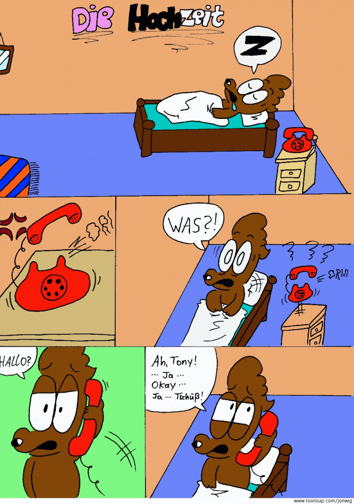 Comic: Rupert und Tony in: 'Die Hochzeit' 1