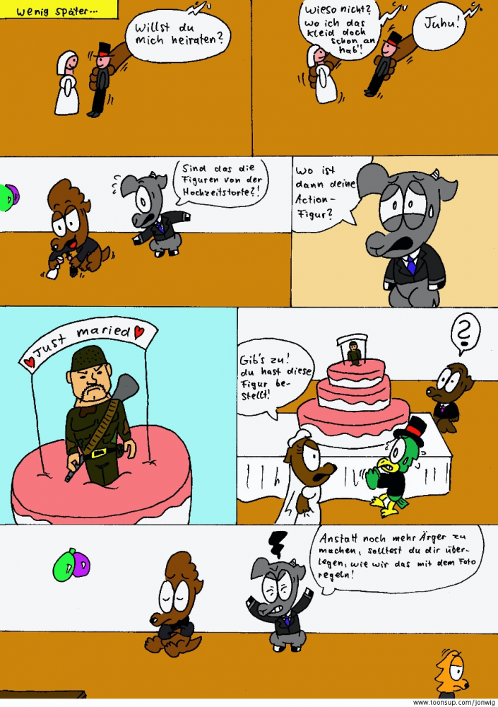 Comic: Rupert und Tony in: 'Die Hochzeit' 7