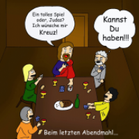 Beim letzten Abendmahl
