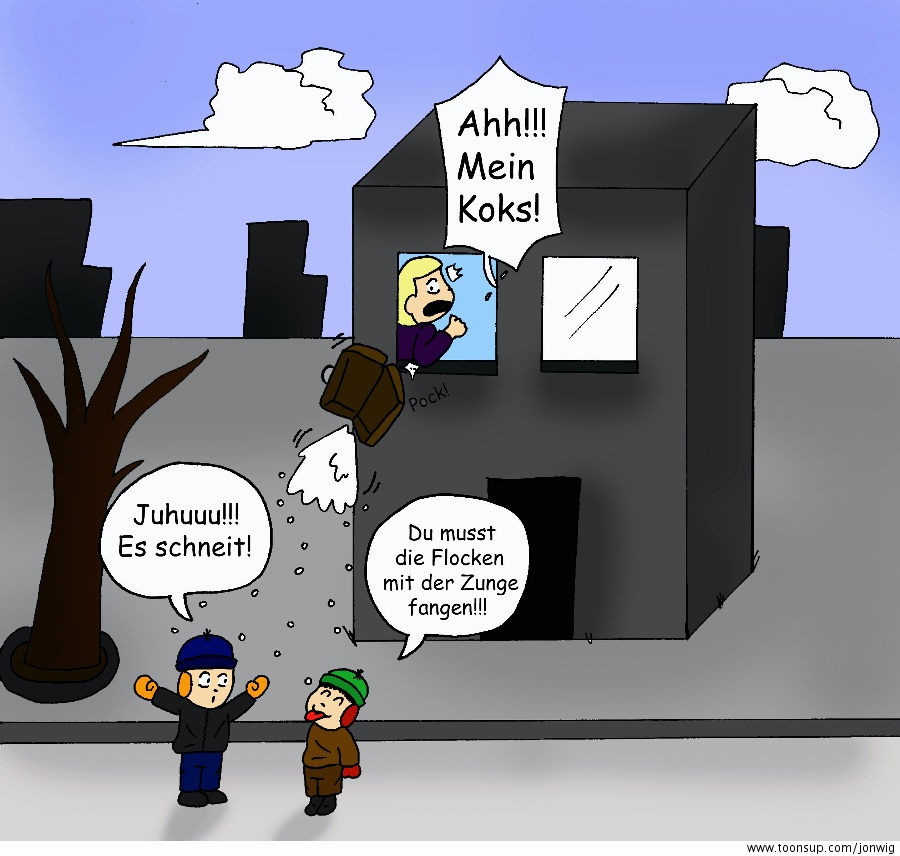 Cartoon: Koks Schnee 1