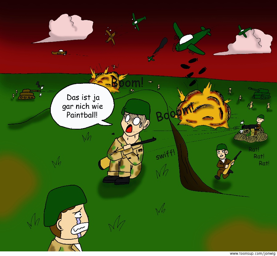 Cartoon: Hohn mit ernstem Unterton 1