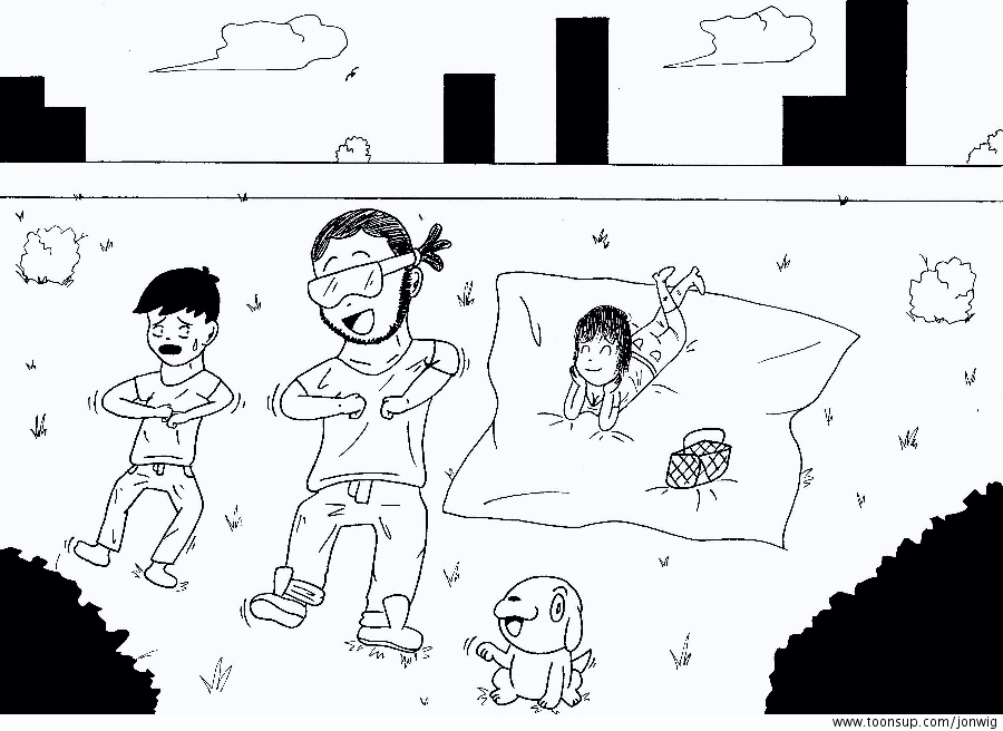 Illustration: Kai Uwe im Park 1