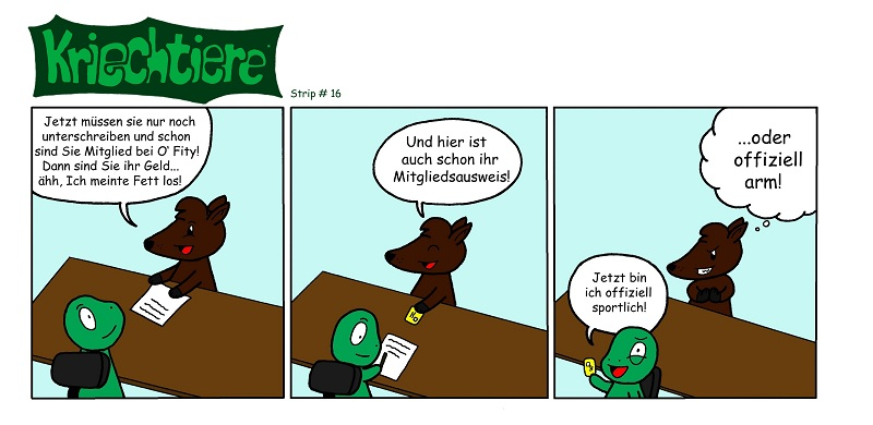 Comic: Kriechtiere: Strip #16 1