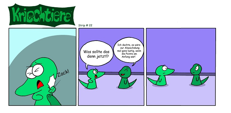 Comic: Kriechtiere: Strip #22 1