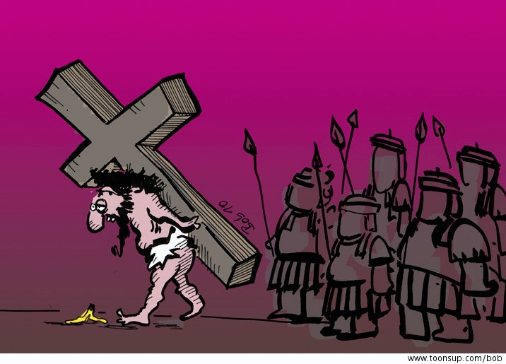 Cartoon: Kreuzgang 1