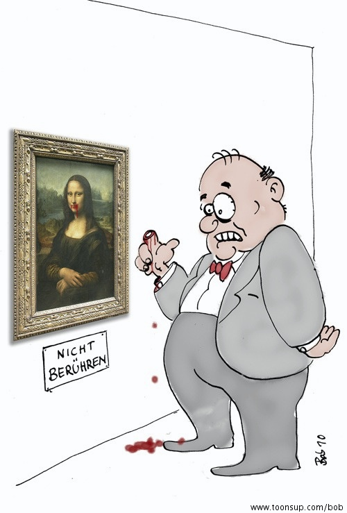 Cartoon: nicht Berühren 1