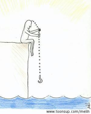 Cartoon: fishing thoughts 1