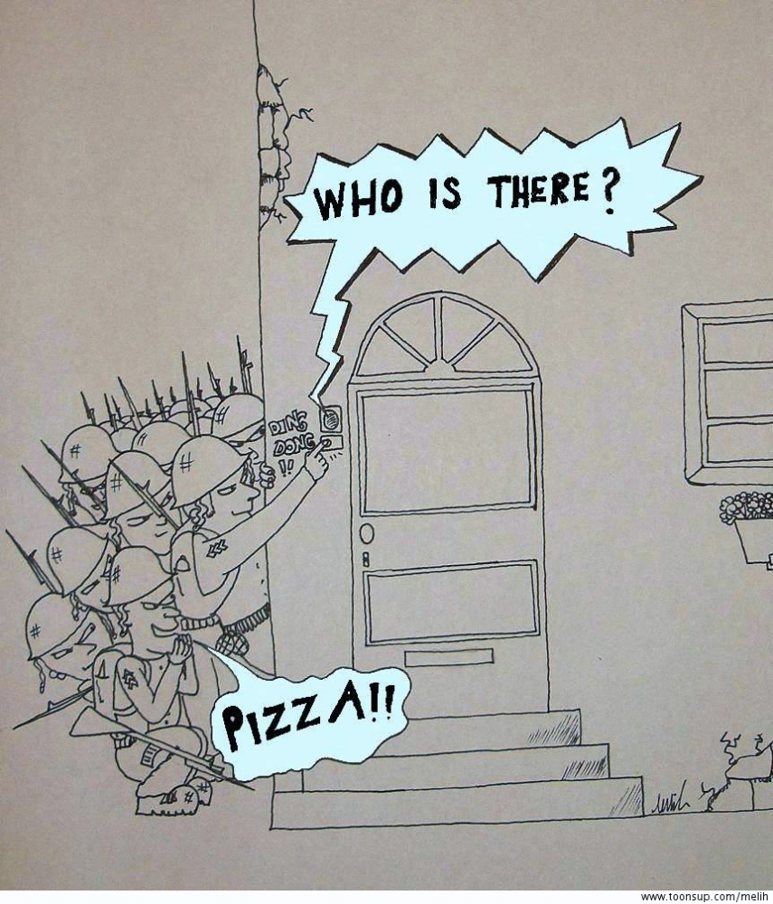 Cartoon: Who is there? 1