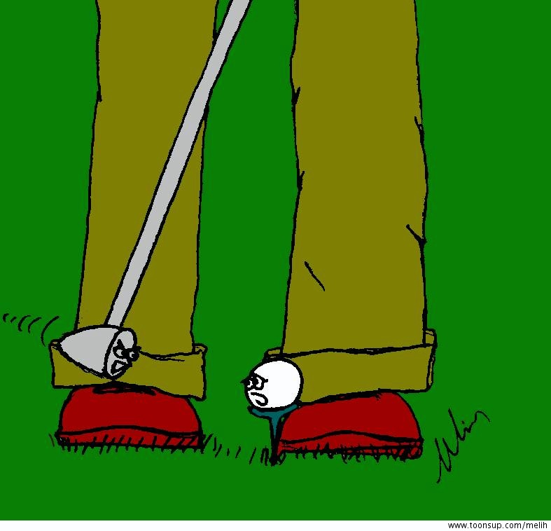 Cartoon: Golf 1