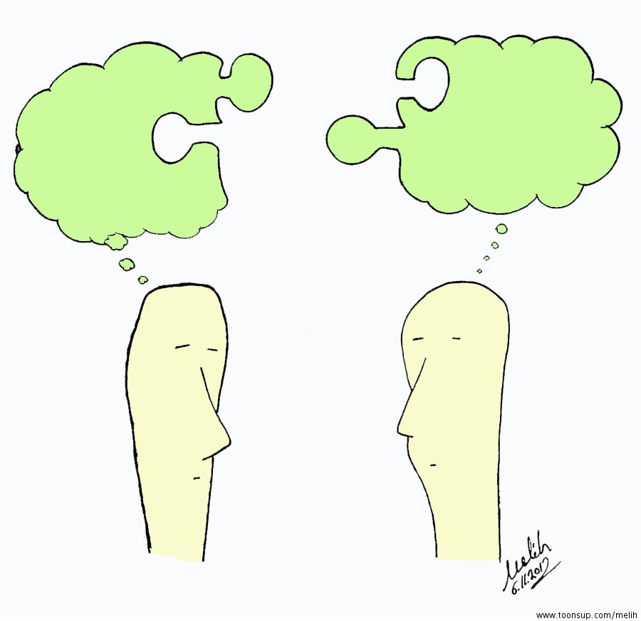 Cartoon: Gedanken 1
