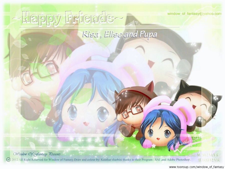 Concept Art / Character Design: Happy Friends 1