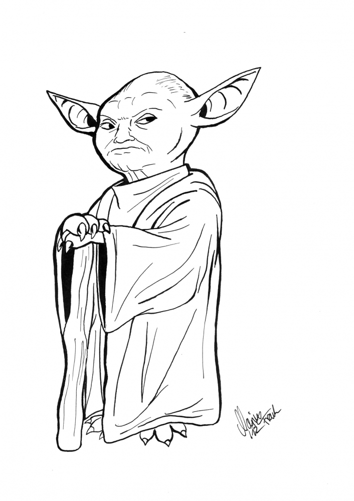 Concept Art / Character Design: Meister Yoda 1