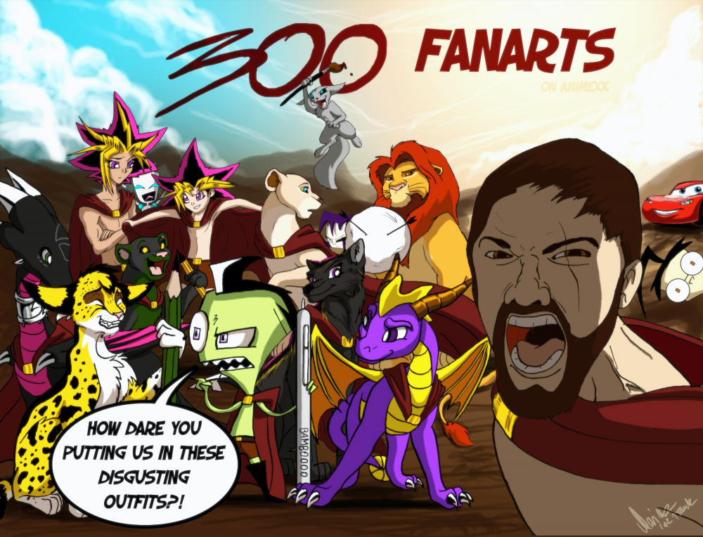 Cartoon: 300 Fanarts on animexx 1