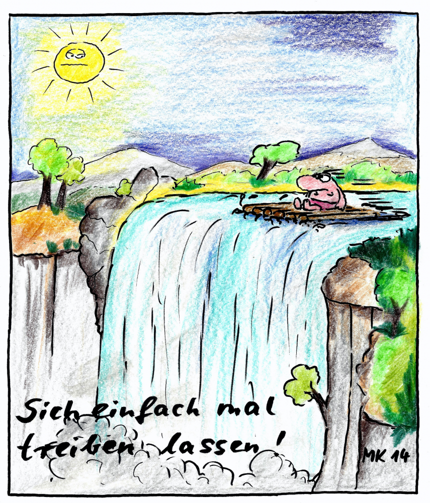 Cartoon: Treiben lassen 1