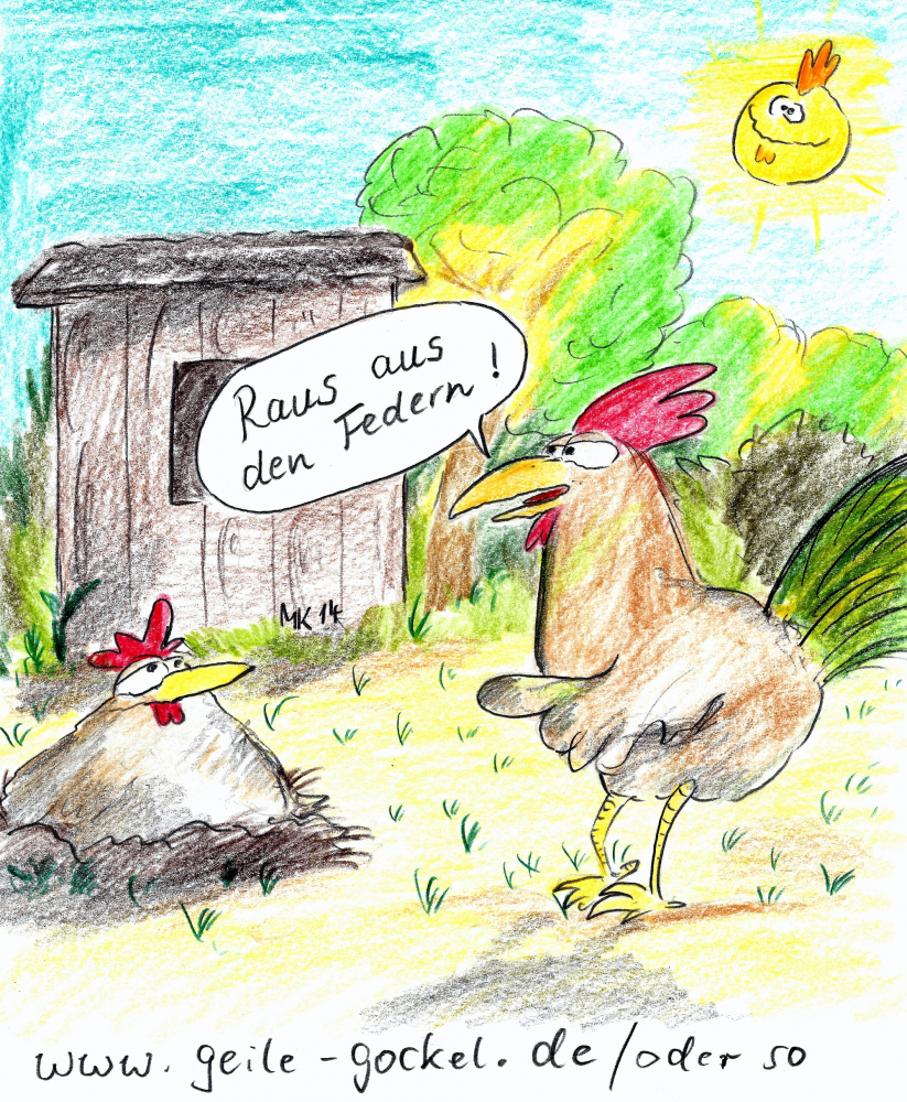 Cartoon: Geiler Gockel 1
