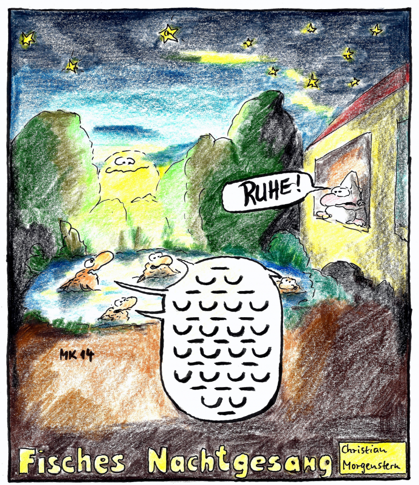 Cartoon: Fisches Nachtgesang 1
