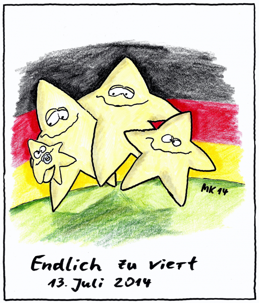 Cartoon: Zu viert !!!! 1
