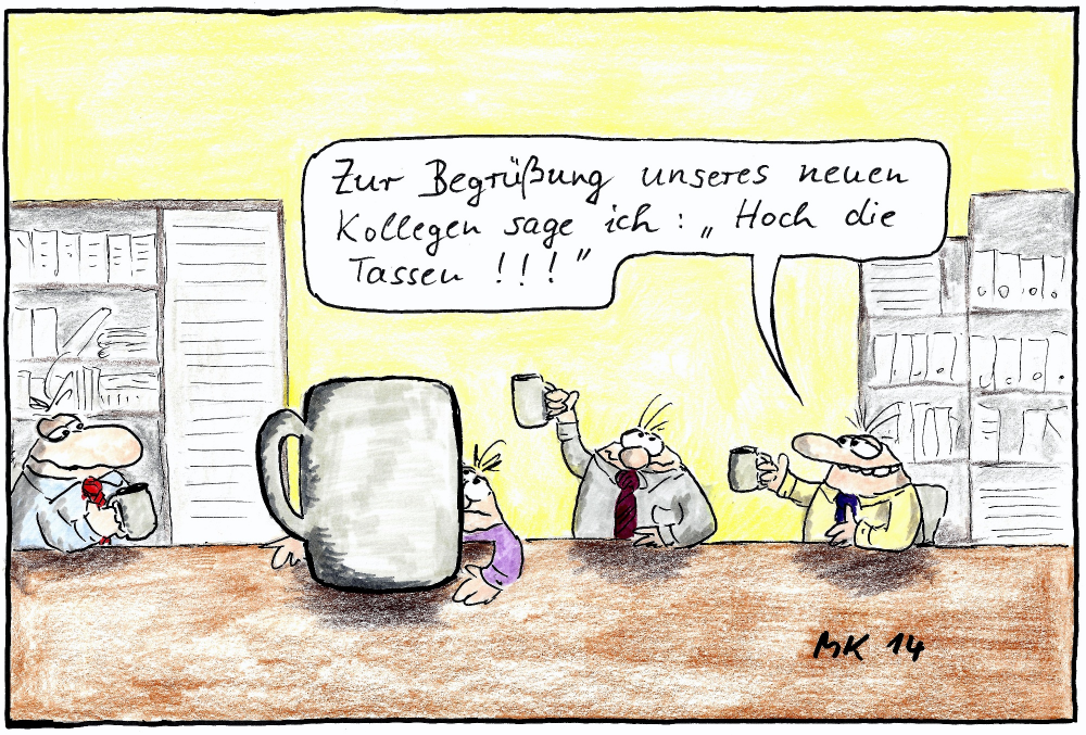 Cartoon: Hoch die Tassen 1