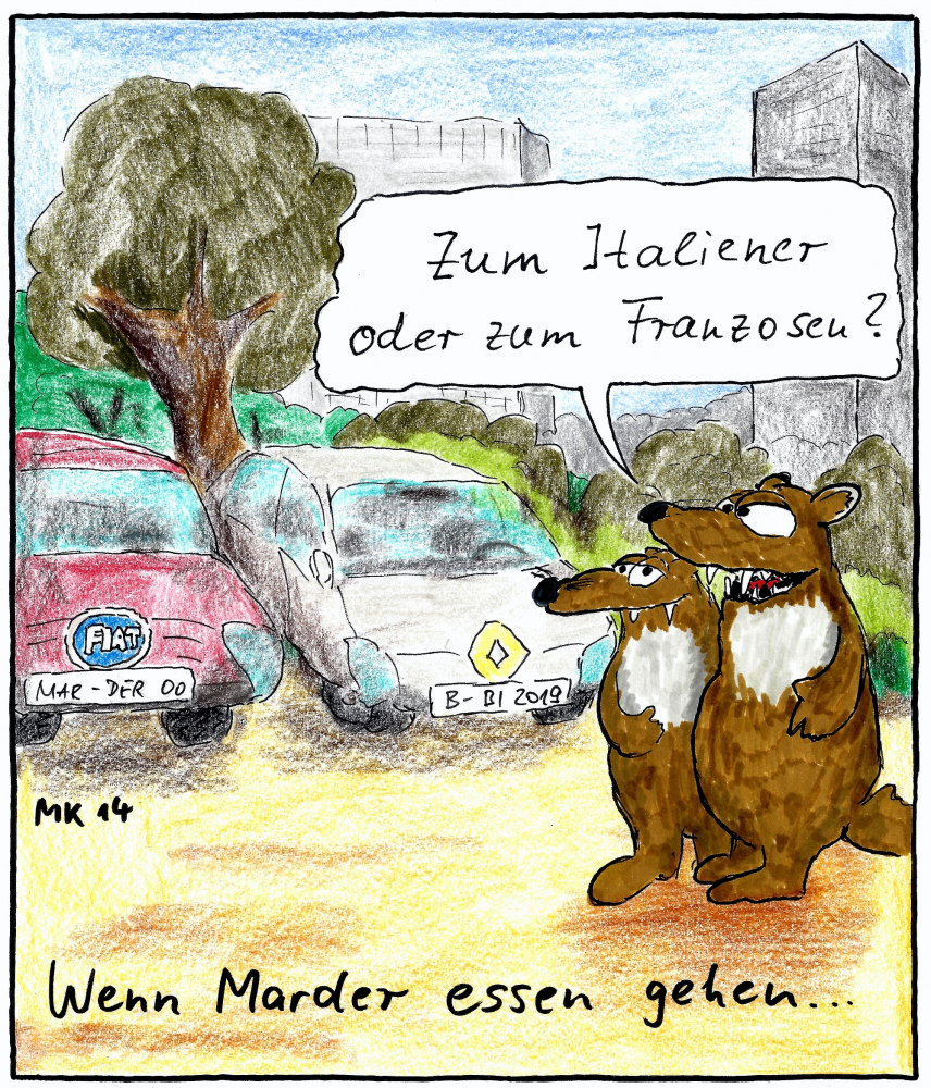 Cartoon: Essen 1