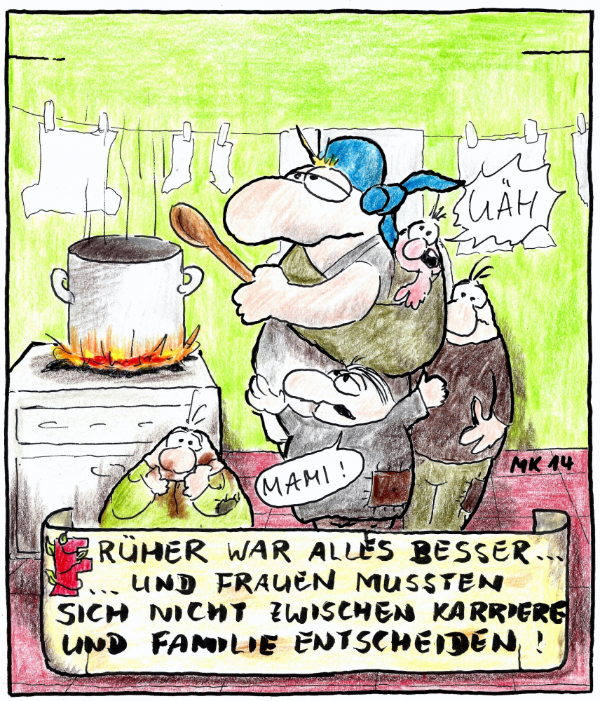 Cartoon: Früher.. 1