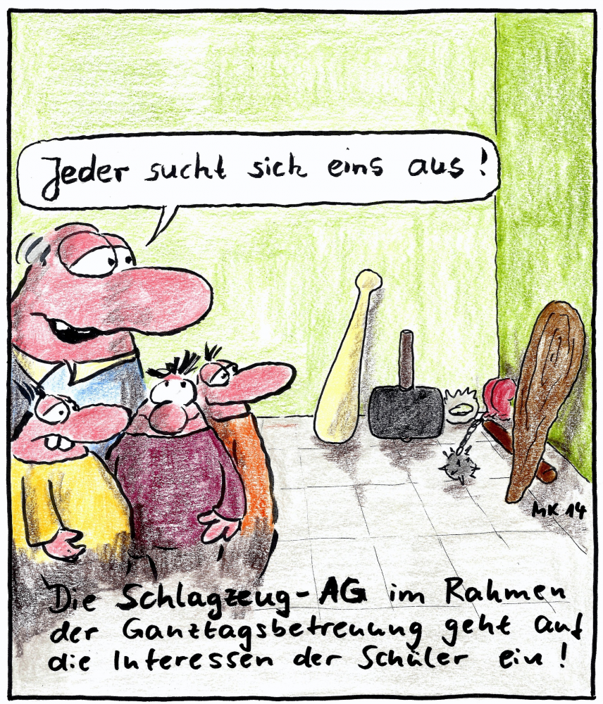 Cartoon: Ganztag 1