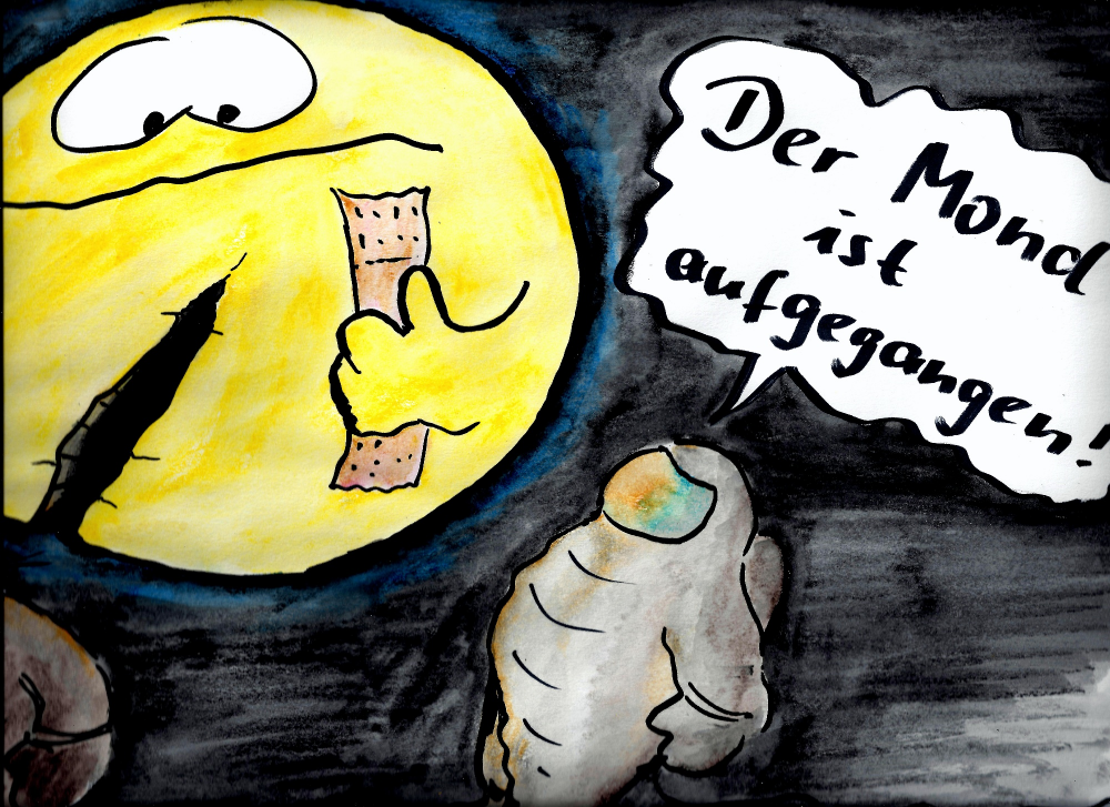 Cartoon: Mond ist aufgegangen 1