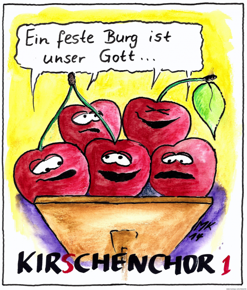 Cartoon: Kirchenchor Eins 1
