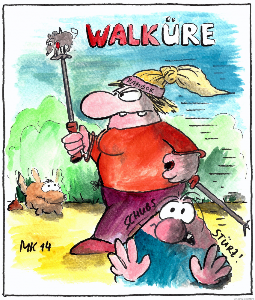 Cartoon: Walküre 1