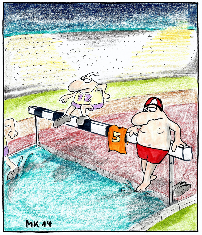 Cartoon: Hindernis 1