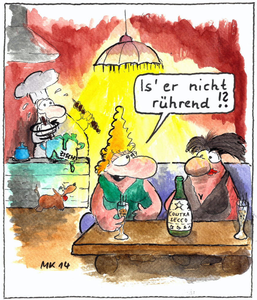 Cartoon: Rührend 1
