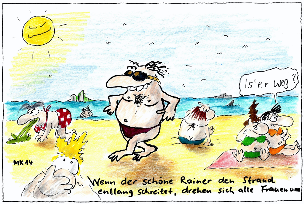 Cartoon: Der schöne Rainer 1