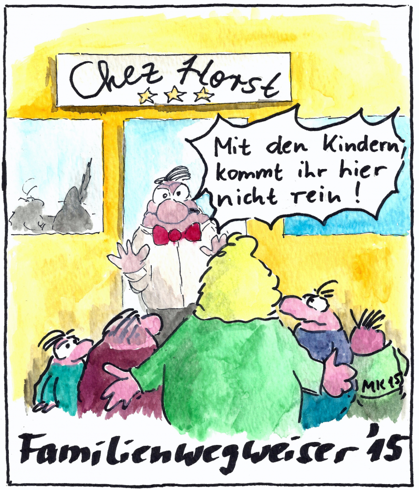 Cartoon: Familienwegweiser 1