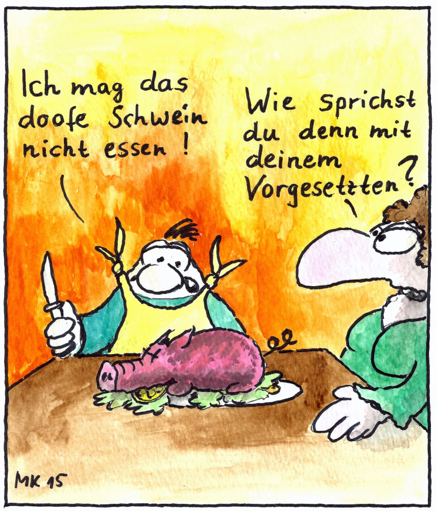 Cartoon: Zu Tisch 1