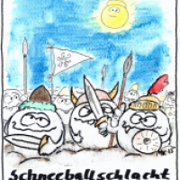 Schneeballschlacht