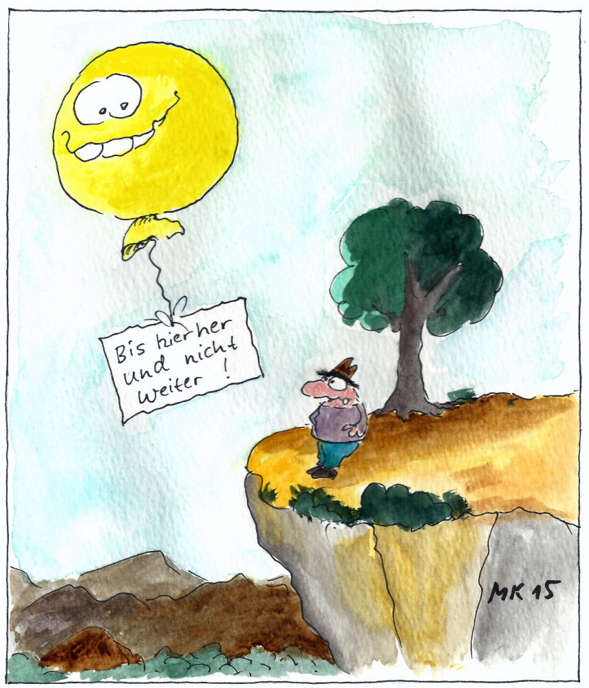 Cartoon: Nicht weiter 1