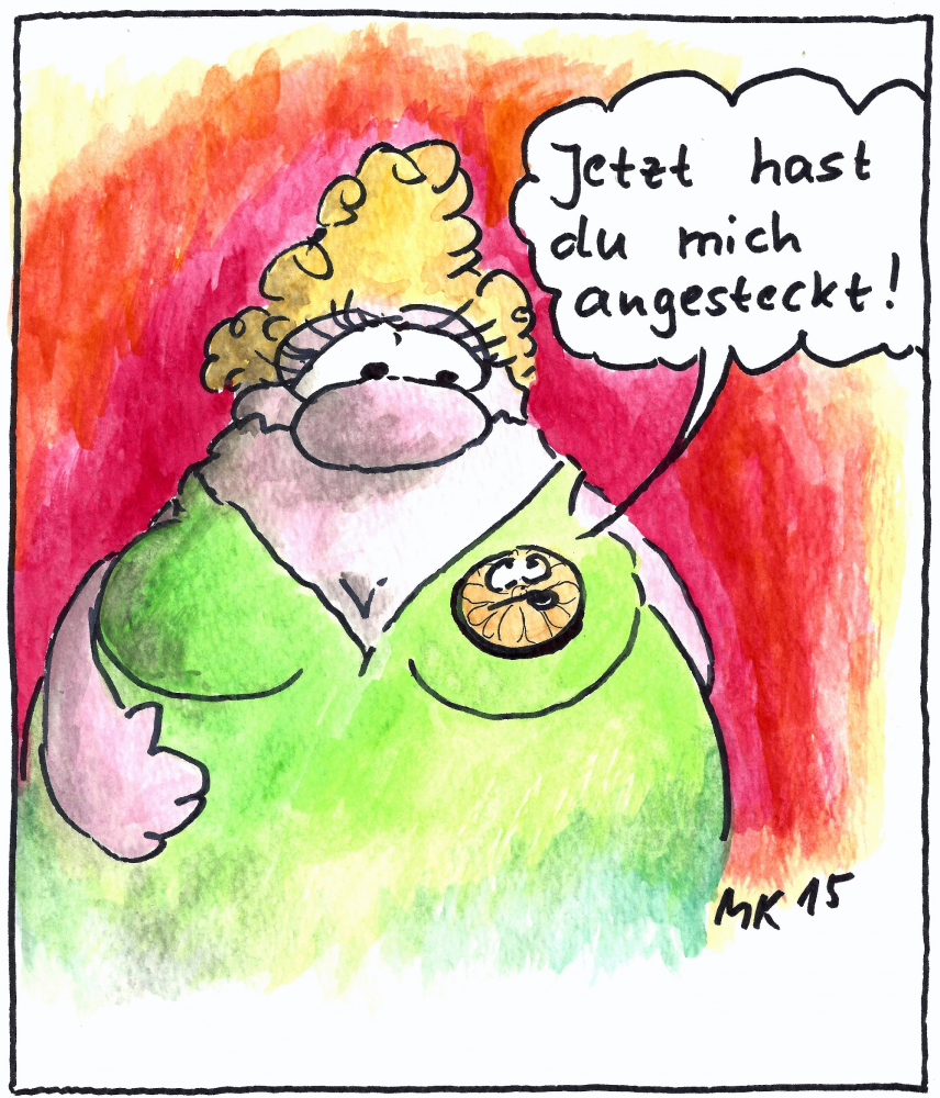 Cartoon: Angesteckt 1
