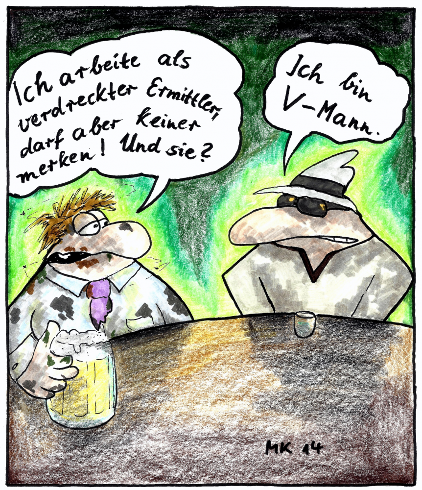 Cartoon: Darf keiner merken! 1