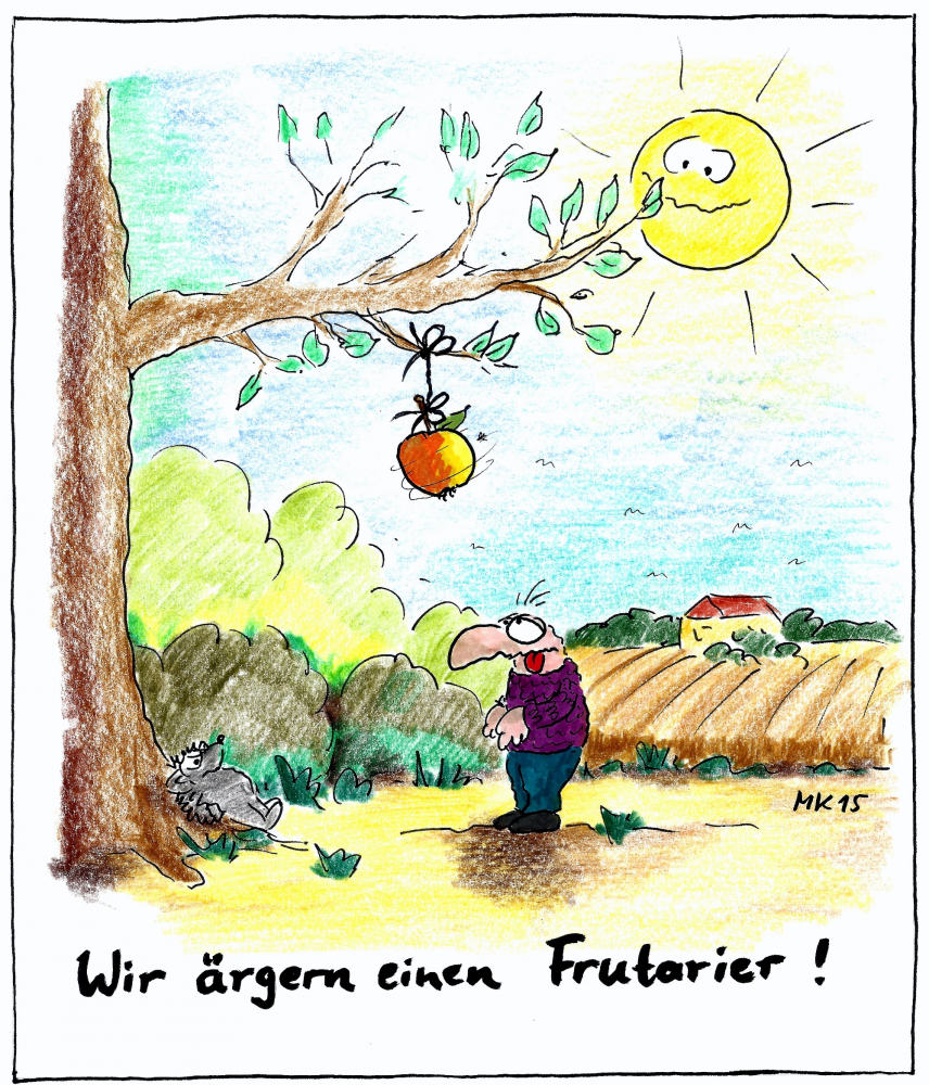 Cartoon: Wir ärgern einen Frutarier 1