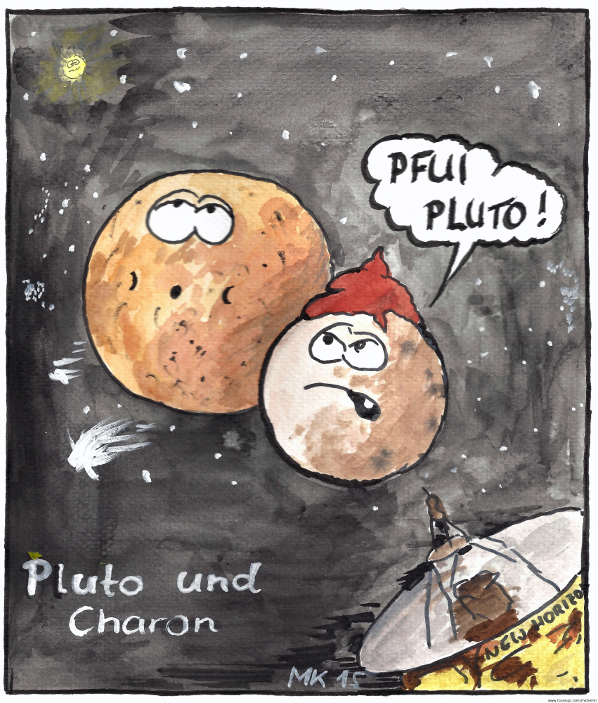 Cartoon: Pluto und Charon 1