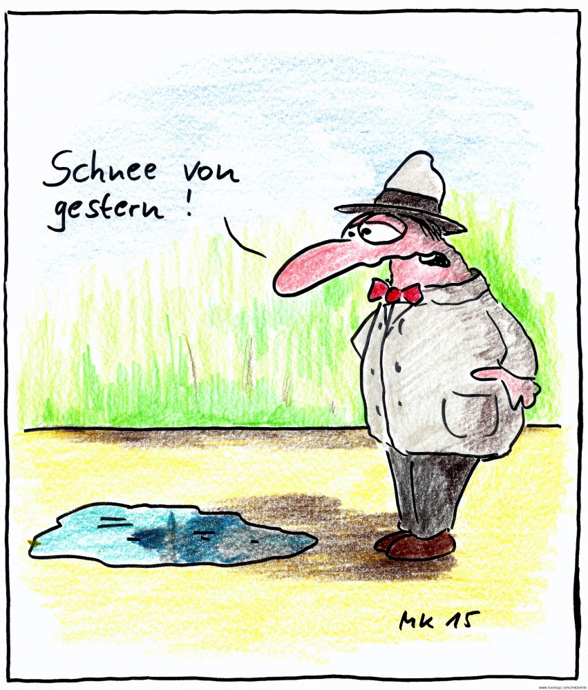 Cartoon: Von gestern 1