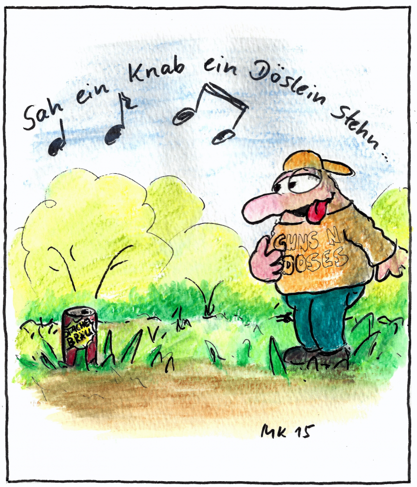 Cartoon: Sah ein Knab... 1