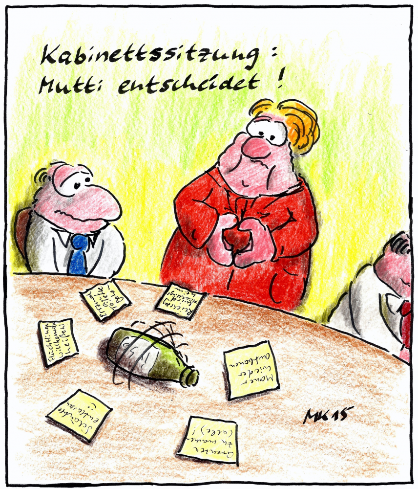Karrikatur: Mutti entscheidet 1