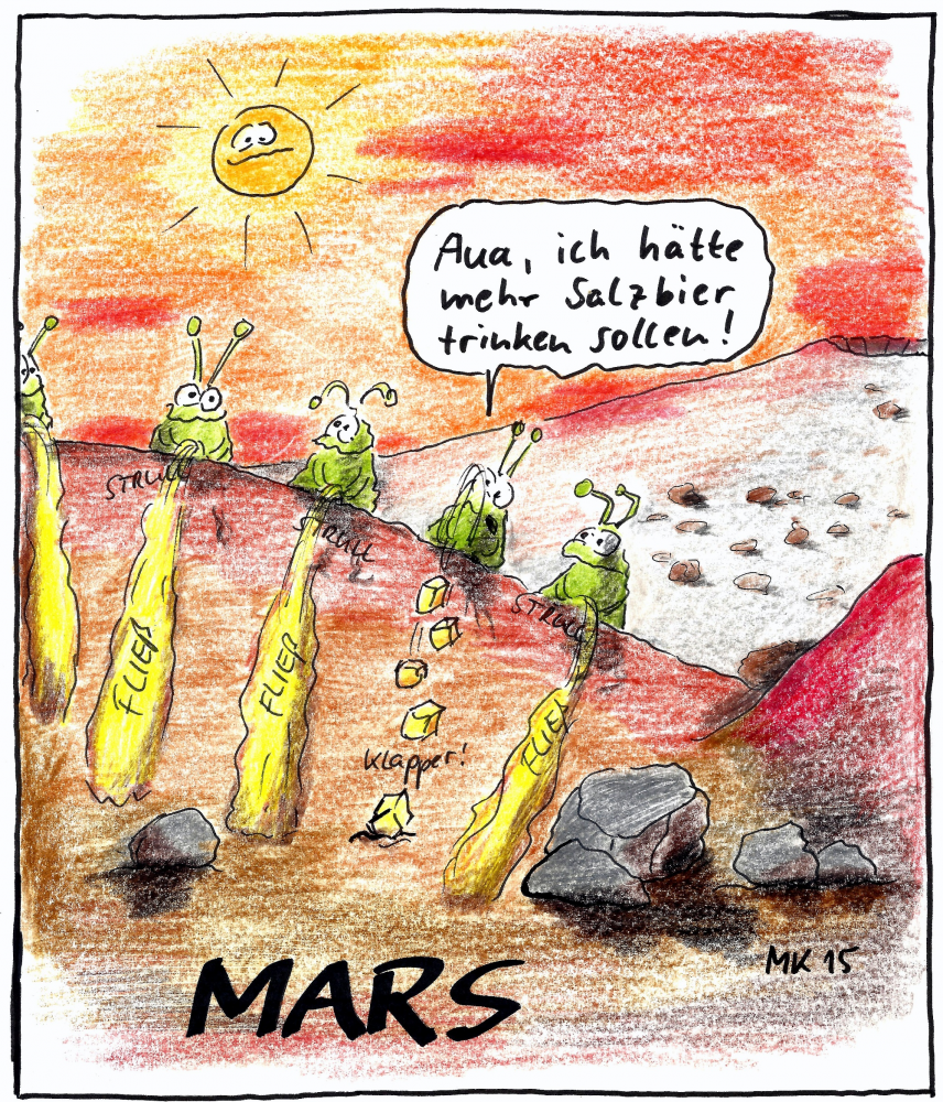 Cartoon: Wasser auf dem Mars 1