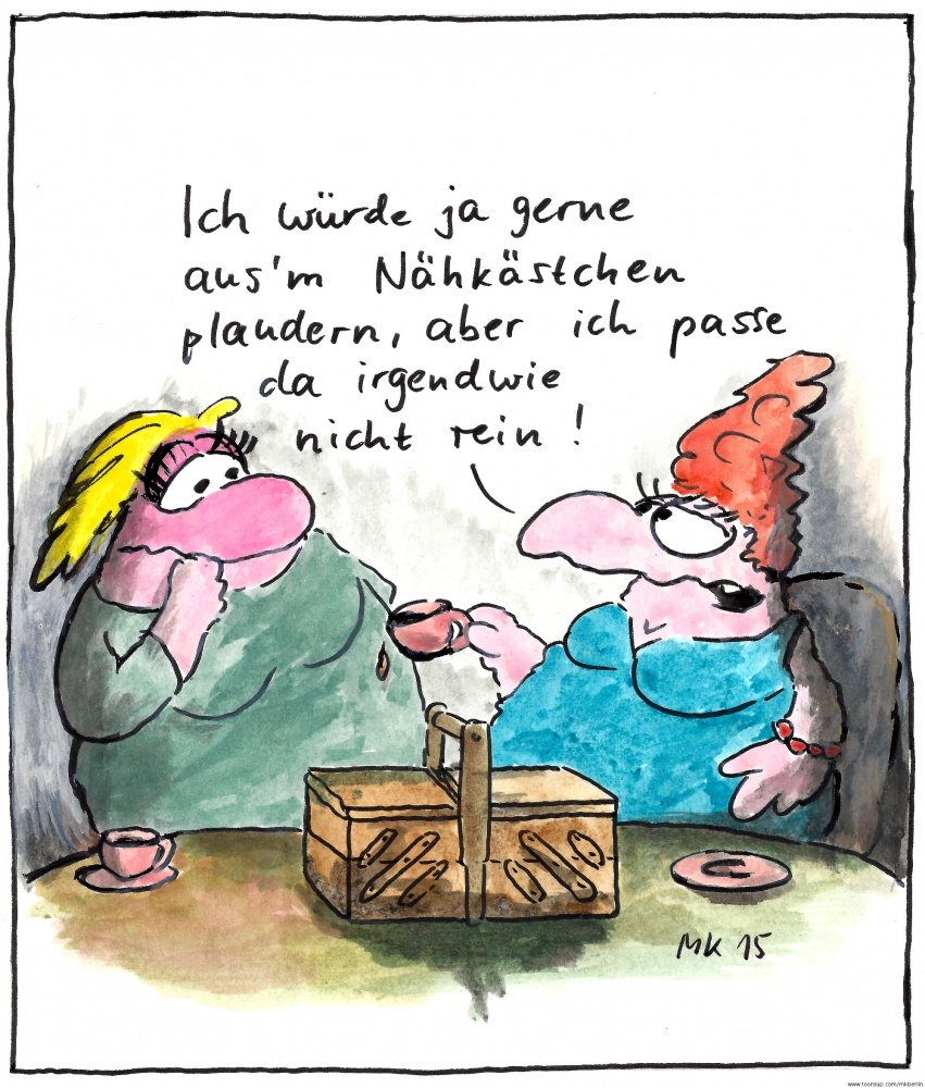 Cartoon: Nähkästchen 1
