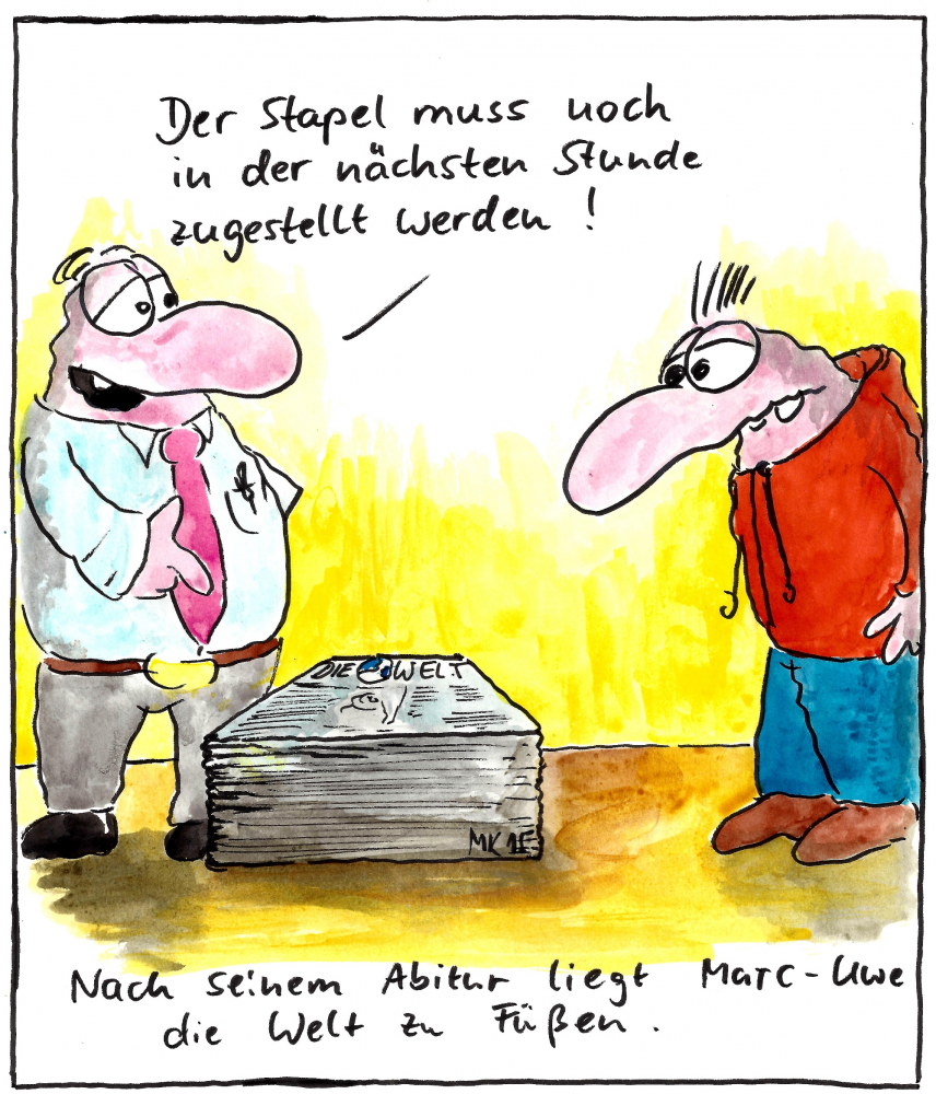 Cartoon: Nach dem Abitur... 1