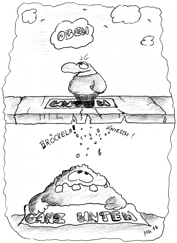 Cartoon: Oben? 1