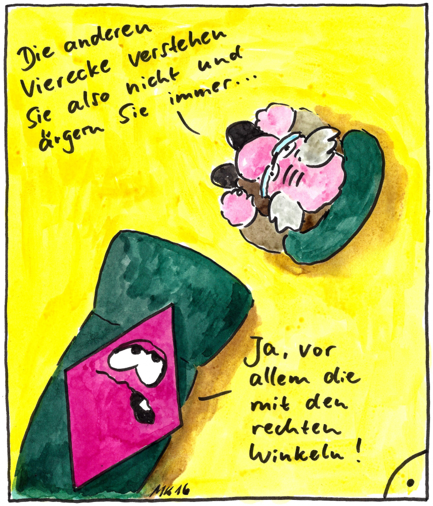 Cartoon: Die anderen Vierecke 1