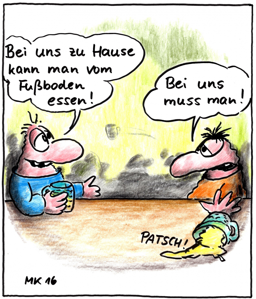 Cartoon: Bei uns 1