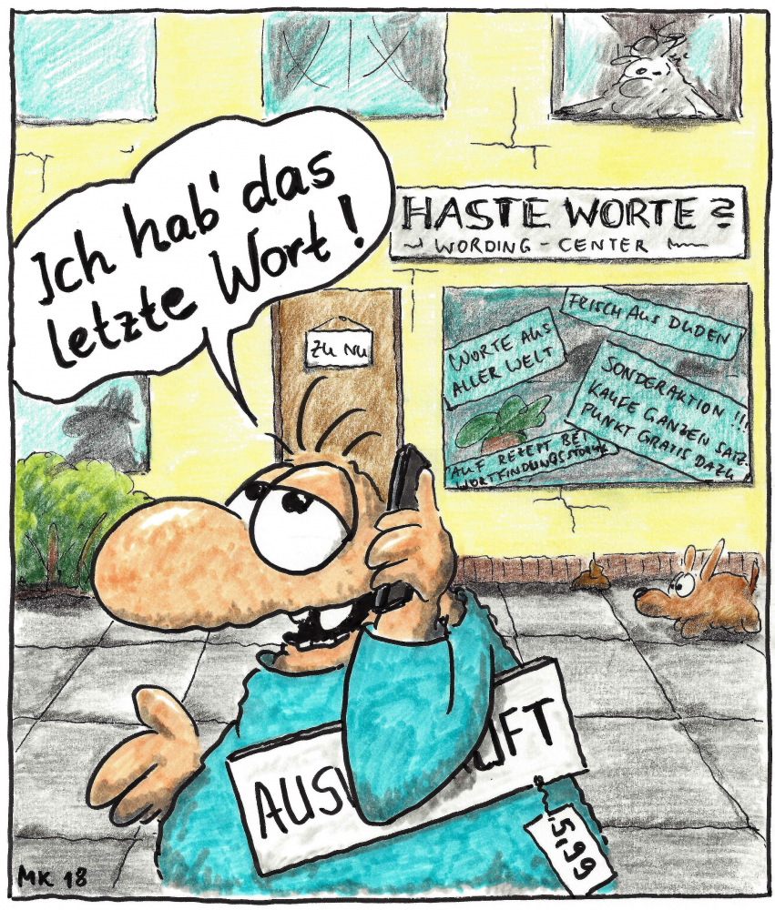 Cartoon: Das letzte Wort 1